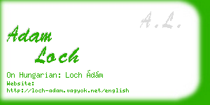 adam loch business card