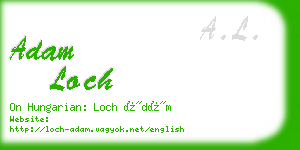 adam loch business card